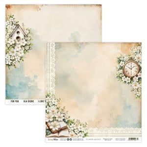 Scrap Boys Flowers Melody 12x12 Single Paper Sheet