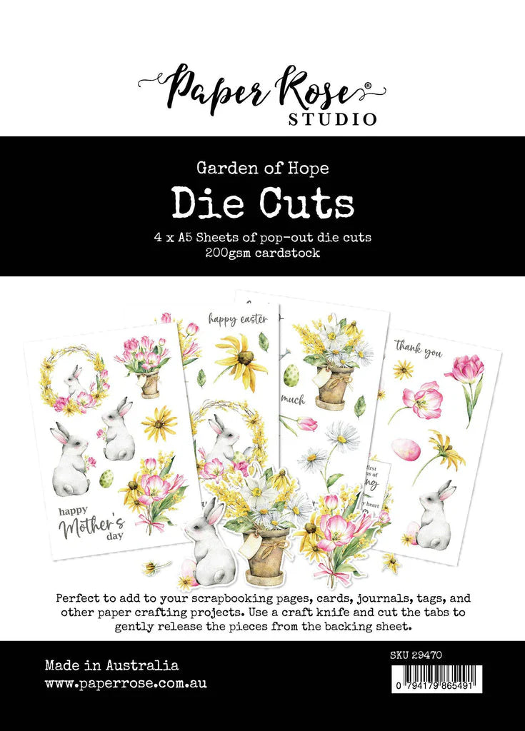 Paper Rose Die Cuts Garden of Hope