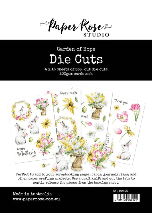 Paper Rose Die Cuts Garden of Hope