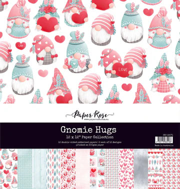 Paper Rose Gnome Hugs Paper Collection 12x12