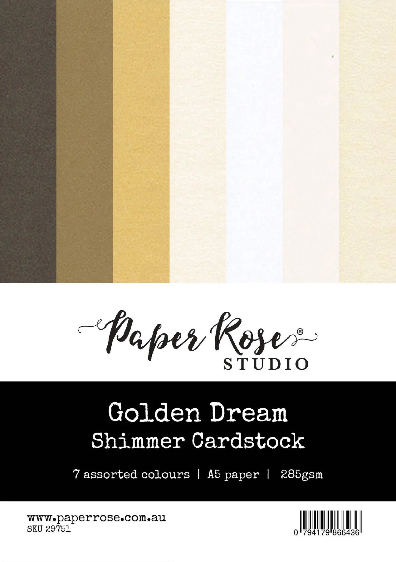 Paper Rose Shimmer Cardstock, Assorted Colours