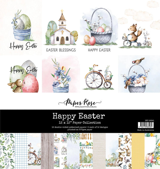 Paper Rose Collection Happy Easter 12x12