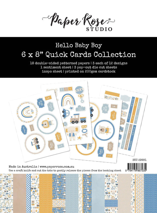 Paper Rose Quick Card Collection Hello Little Boy