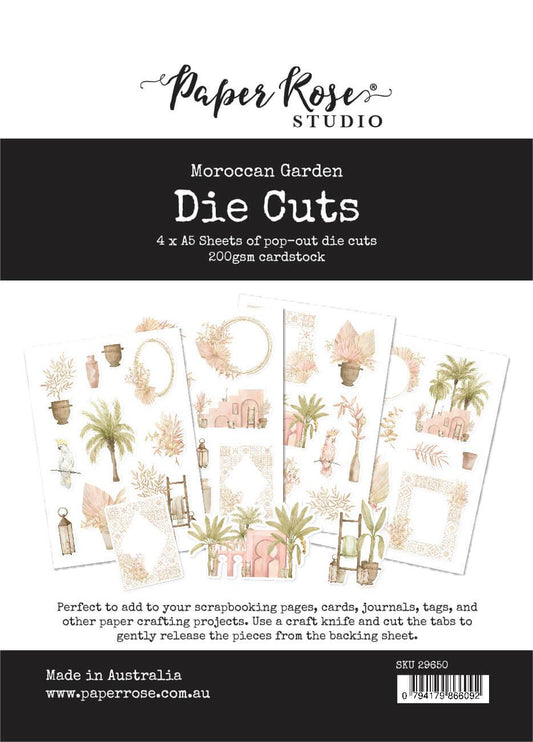 Paper Rose Die Cuts Moroccan Garden