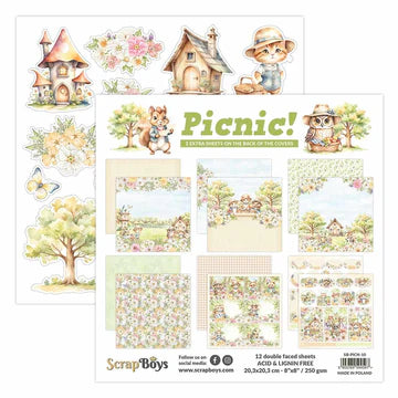 Scrap Boys Picnic 8x8 Paper Collection