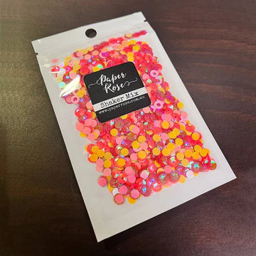 Paper Rose Shaker Mix Pomegranate