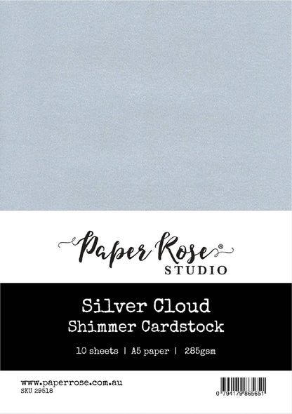 Paper Rose Shimmer Cardstock A5