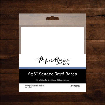 Paper Rose Square Card Base