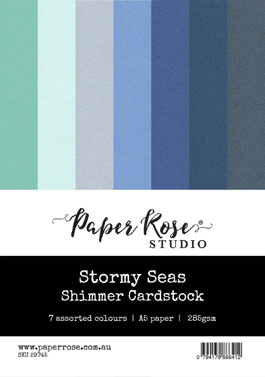 Paper Rose Shimmer Cardstock, Assorted Colours