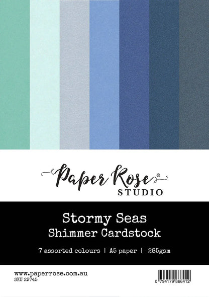 Paper Rose Shimmer Cardstock, Assorted Colours