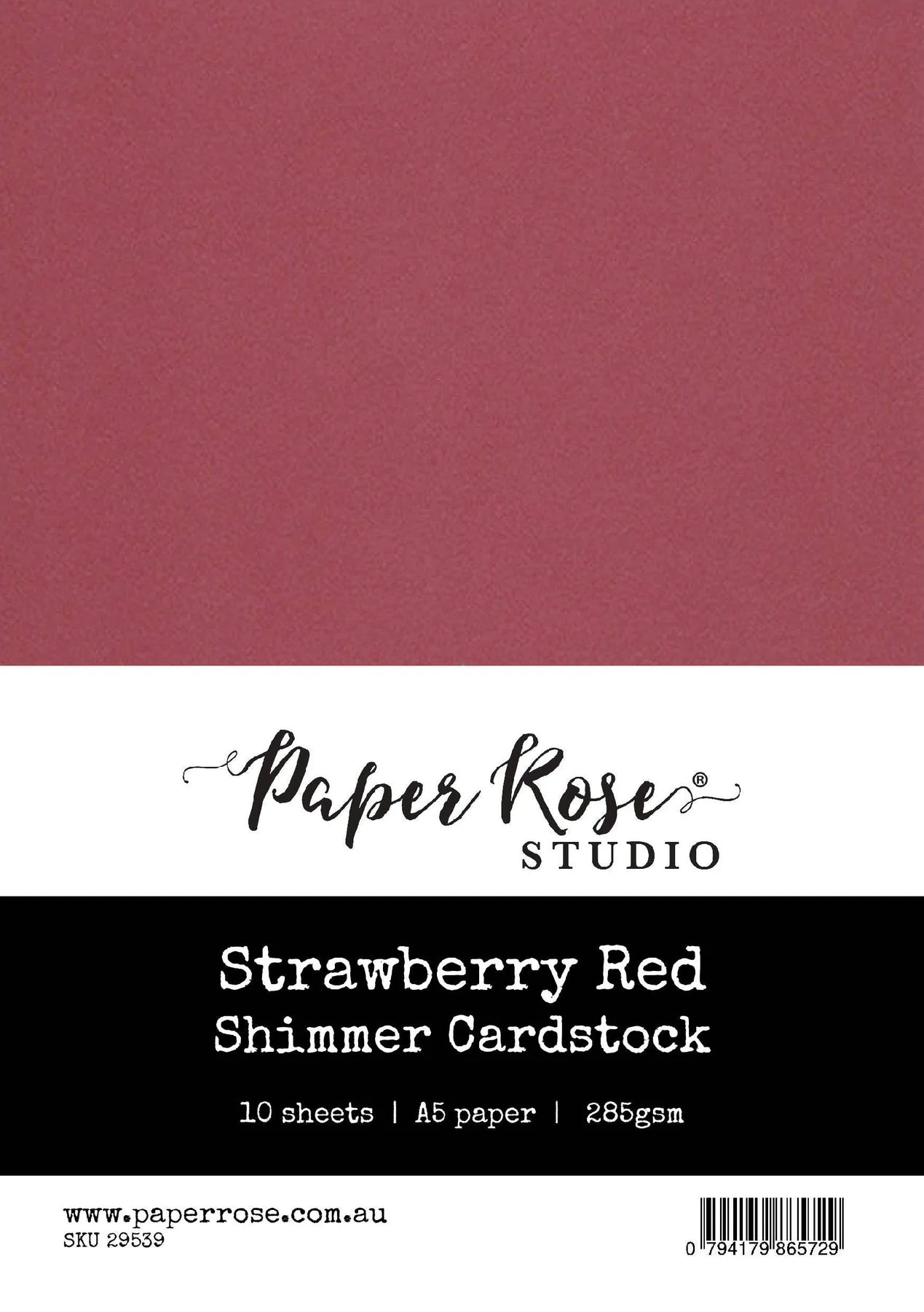 Paper Rose Shimmer Cardstock A5