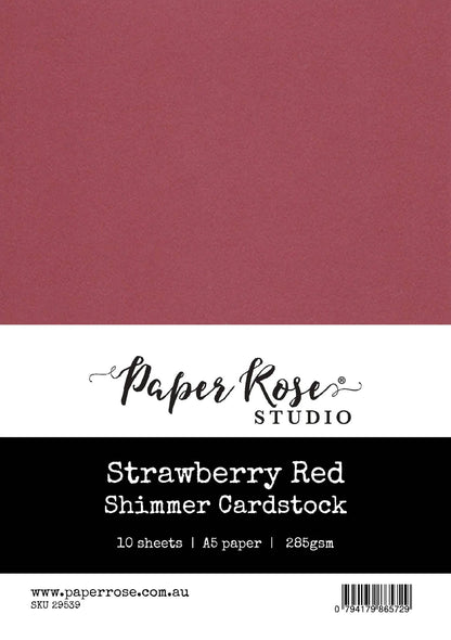 Paper Rose Shimmer Cardstock A5