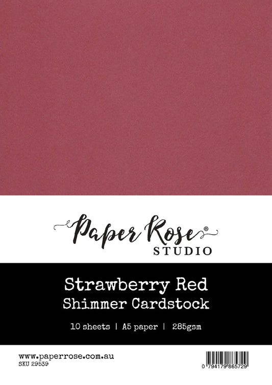 Paper Rose Shimmer Cardstock A5