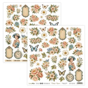 Scrap Boys Vintage Elegance 12x12 Single Sheet Paper