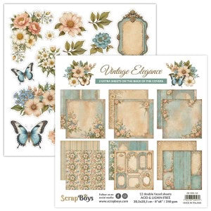 Scrap Boys Vintage Elegance 6x6 Paper Collection