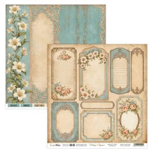 Scrap Boys Vintage Elegance 12x12 Single Sheet Paper